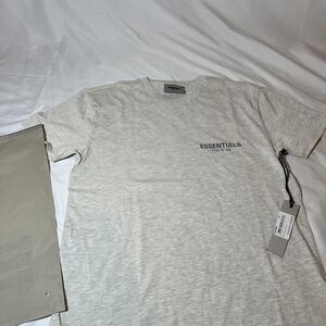 Essentials Men's Light Gray Short Sleeve Tee